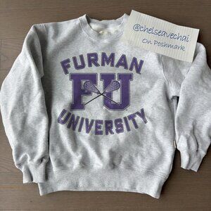 Vintage Furman University FU Sweatshirt, Liberal Arts University Men Women Shirt